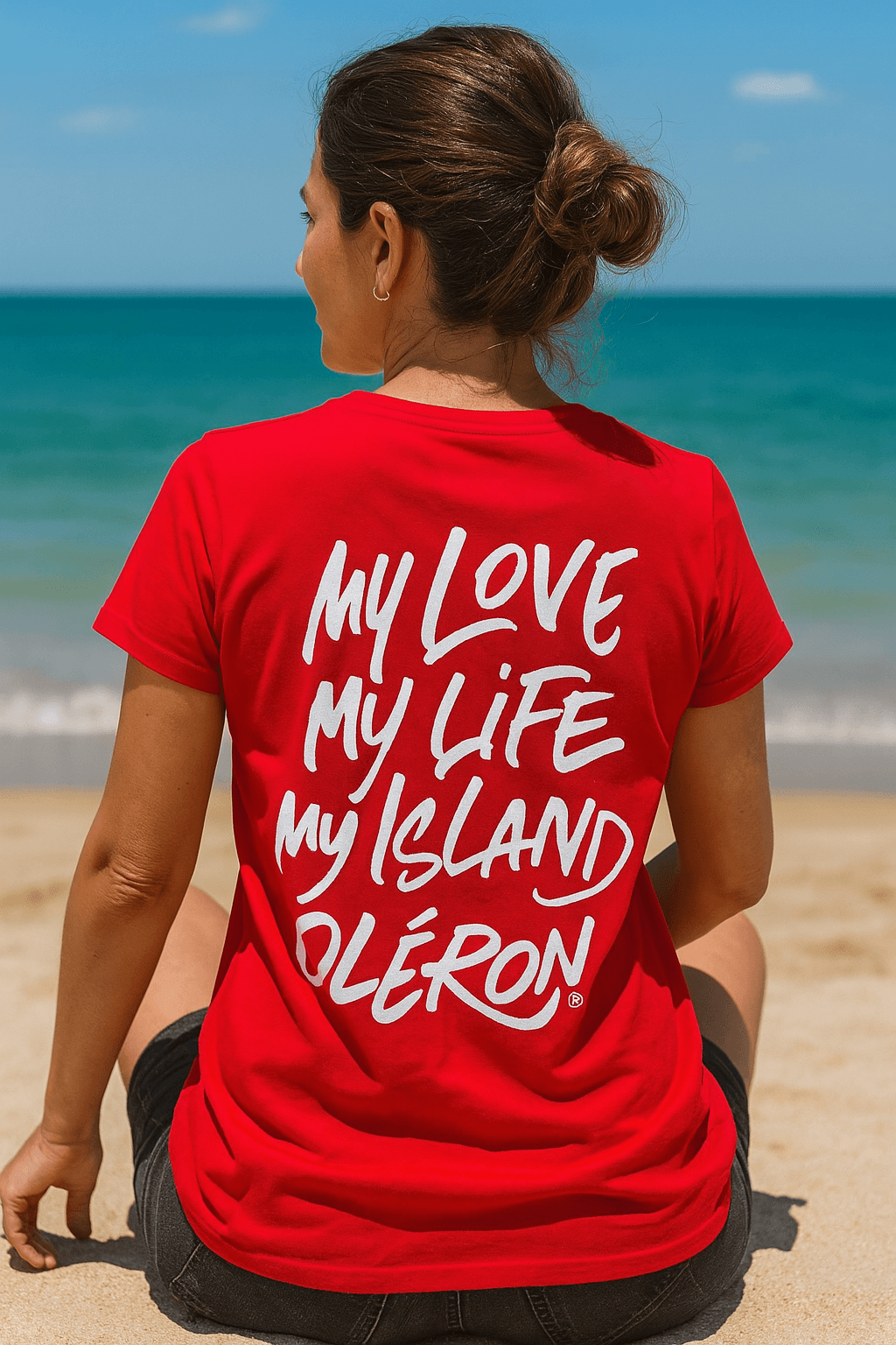 FEMME ROUGE ET BLANC