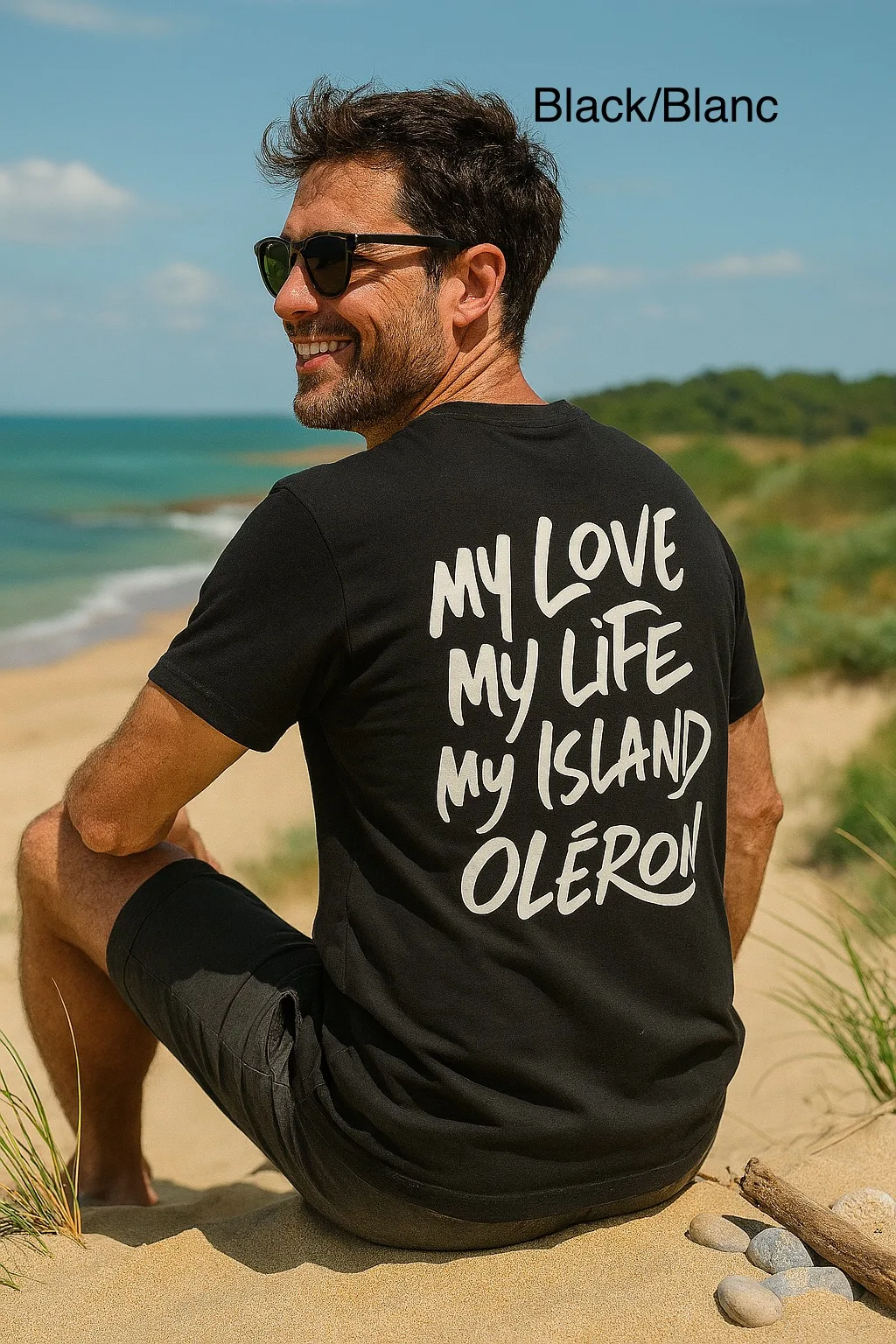 T-shirt Homme col rond - Logo Blanc – Image 1