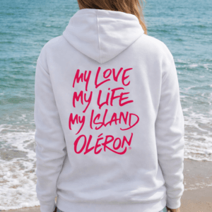 HOODIE BELLA Blanc et Rose