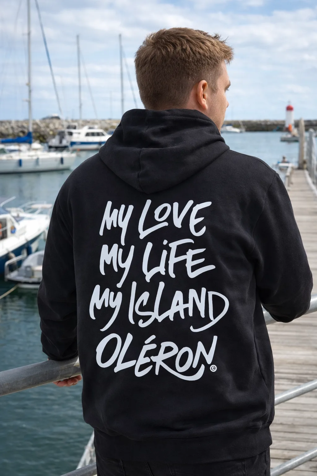 Hoodie Bella Noir & Blanc – Image 1