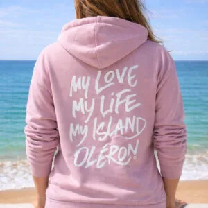 Hoodie Bella Rose et Blanc